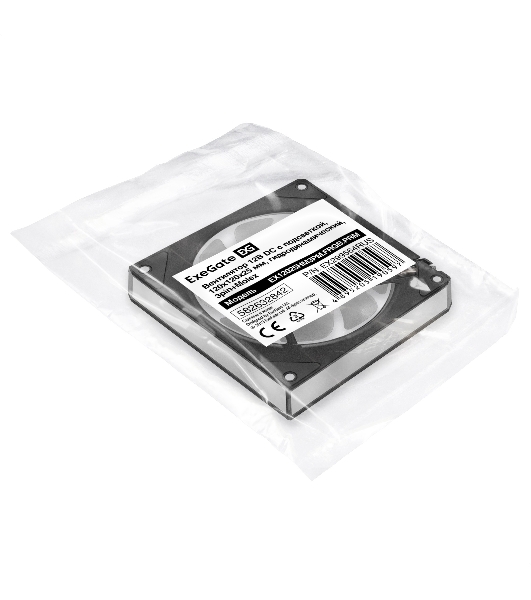 Вентилятор с подсветкой ExeGate EX12025HM3PM.FRGb.PRM (120x120x25 мм, FRGb, Hydraulic bearing (гидродинамический), 3pin+Molex, 1200RPM, 24dBA)