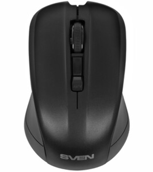 Мышь беспроводная SVEN RX-270W черный, 1600 dpi, радиоканал, USB, кнопки - 4