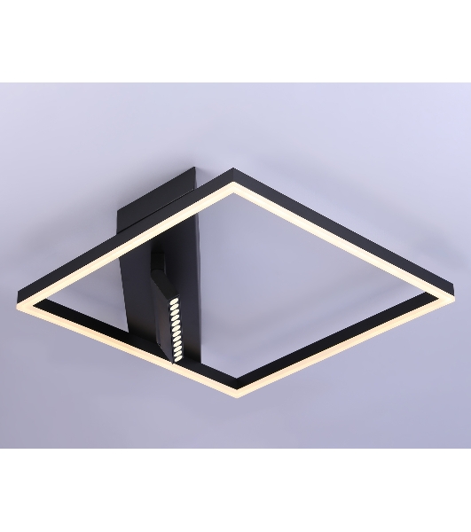 Светильник Ambrella light FL51464/1+1 BK черный 70W 3000K-6400K+4200K 500*500*110 (ПДУ РАДИО 2.4G)