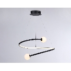 Светильник Ambrella light FL66293 BK черный 39W 3000K-6400K D500*1000 (ПДУ ИК), фото4