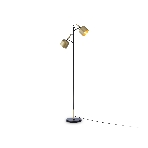 Светильник Ambrella light TR97125/2 GD/BK золото/черный E27*2 max 40W D130*223*1460, фото6