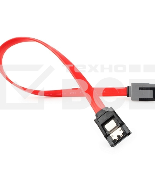 Кабель интерфейсный SATAIII Cablexpert CC-SATAM-DATA-0.3M, 30см, 7pin/7pin, защелка, пакет