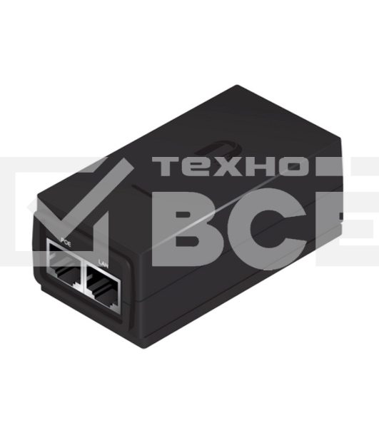 Сетевое оборудование UBIQUITI POE-15-12W(EU) блок питания с PoE, 220 VAC -> 15VDC, 0,8A - для абонентов