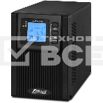 Источник бесперебойного питания PowerMan Online 1000 PLUS (1000ВА/800Вт, Online-Double conversion/LCD Display/USB/Software/RJ11/45,RS-232), фото2