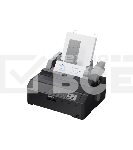 Принтер Epson FX-890II (C11CF37401), матричный A4, 9х2-игольный (80 колонок), высокоскоростной (735 cps), до 6 экземпляров одновременно (1 оригинал + 5 копий), ресурс ленты: 7,5 млн. символов, USB, LPT, для больших объемов печати