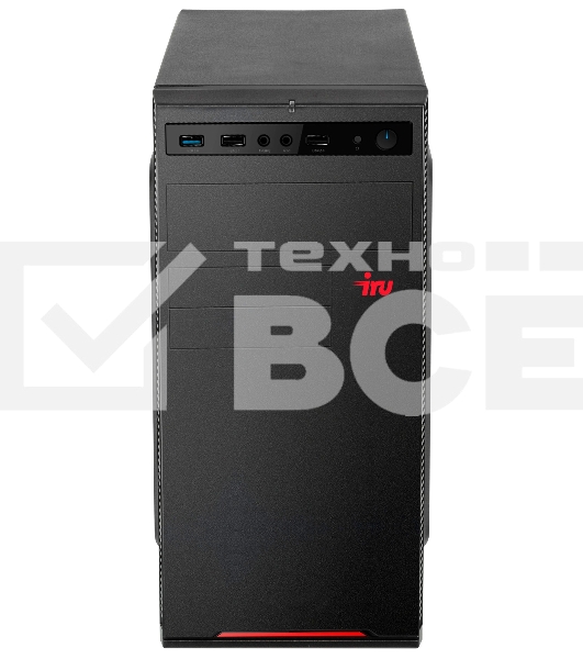 Компьютер  IRU Home 310H5SE MT i3 10105 (3.7) 8Gb 1Tb 7.2k UHDG 630 Free DOS GbitEth 400W черный