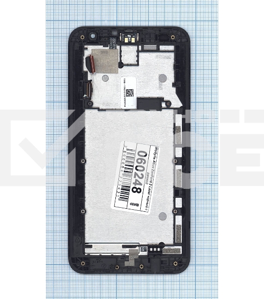 Дисплей для Asus ZenFone 2 Laser ZE550KL черный с рамкой