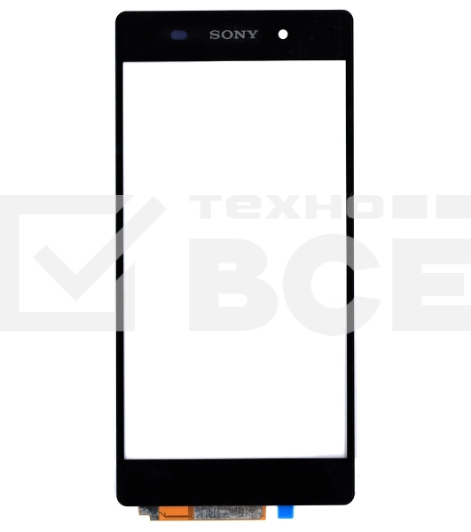 Сенсорное стекло (тачскрин) для Sony Xperia Z2 D6502 D6503, черное
