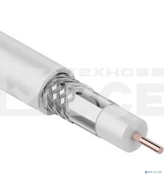 Кабель RG-6U, (48%), 75 Ом, 50м., белый 01-2205-50 PROconnect