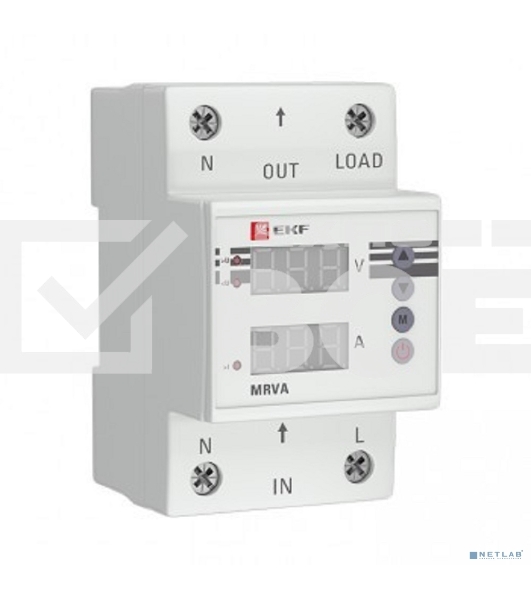 Реле напряжения и тока с дисплеем MRVA 25A EKF PROxima MRVA-25A