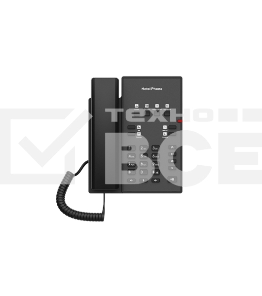 Телефон IP Fanvil H1 черный (H1 HOTEL PHONE) (упак.:1шт)
