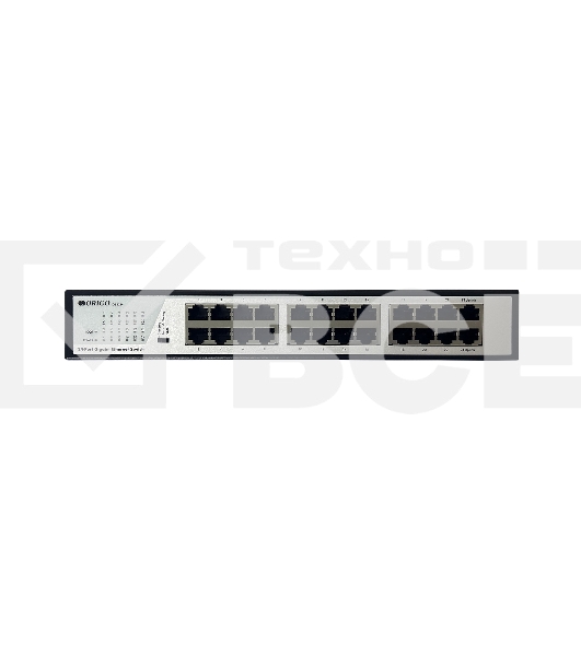 Неуправляемый коммутатор ORIGO, 24x1000Base-T, комплект для установки в 19