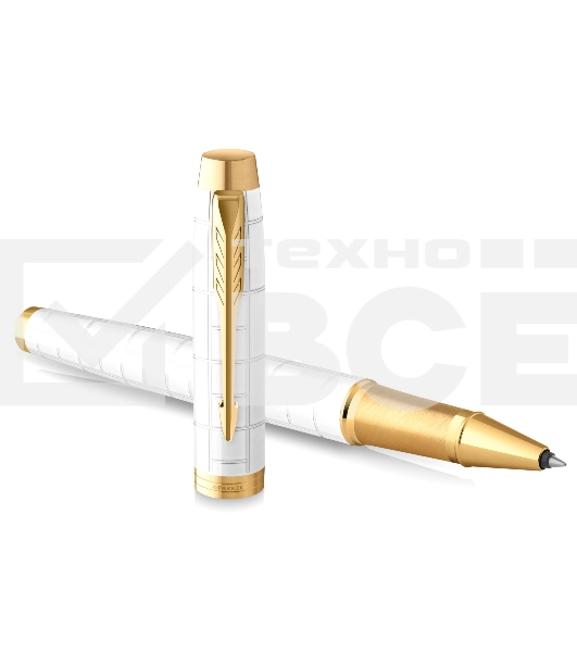 Ручка роллер Parker IM Premium T318 (CW2143646) Pearl GT F черн. черн. подар.кор.