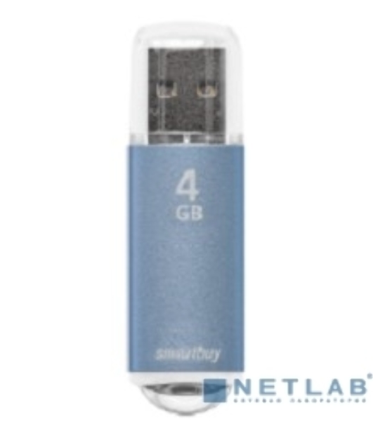 Флешка USB Smartbuy V-Cut Blue (SB4GbVC-B), 4Gb, USB 2.0, R/W 25/15, голубой