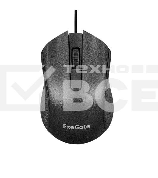 Мышь проводная ExeGate Professional Standard SH-8012L черный, 1000 dpi, USB, кнопки - 3