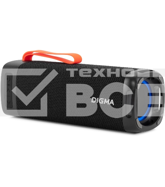 Портативная колонка Digma D-PS1522 черный 60W 2.0 BT 10м 3000mAh (PS1522B)