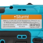Дрель-шуруповерт Sturm CD3618, 18 В, 2 Ач, 31 Нм, щеточный, фото20