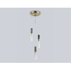 Подвесной светильник с мрамором LH53351/3 GD/CL/WH золото/прозрачный/белый G9*3 max 40W D200*2000, фото5