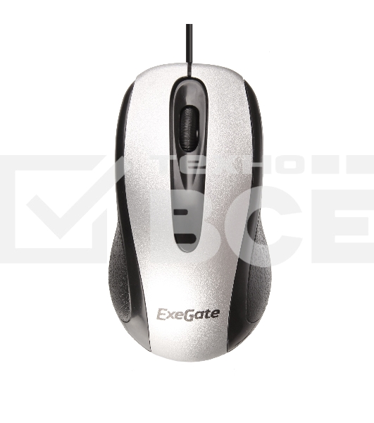 Мышь проводная ExeGate Professional Standard SH-9026S серебристый, 1000 dpi, USB, кнопки - 3