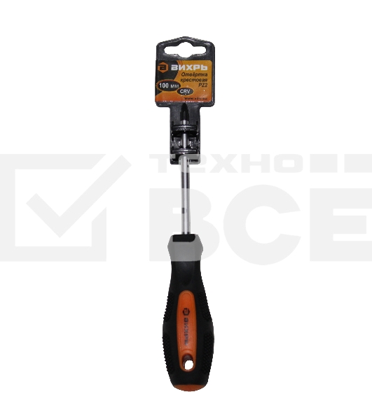 Отвертка крестовая ВИХРЬ PZ2, 100 мм
