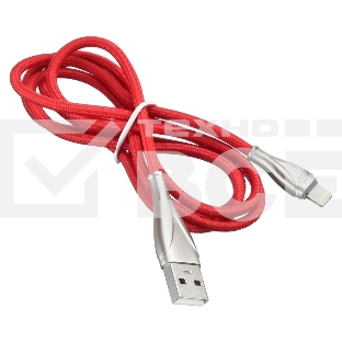 Кабель Digma USB A (m) Lightning (m) 1.2м красный