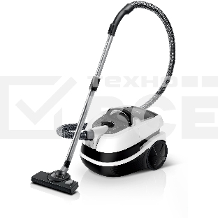 Пылесос Bosch BWD421PRO белый/черный, 230/2100 Вт, уборка влажная/сухая, пылесборник мешок/контейнер 5 л