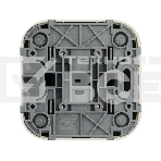 Переключатель 2-клавишный 10А 782236 Legrand Quteo Сл. кость, фото3