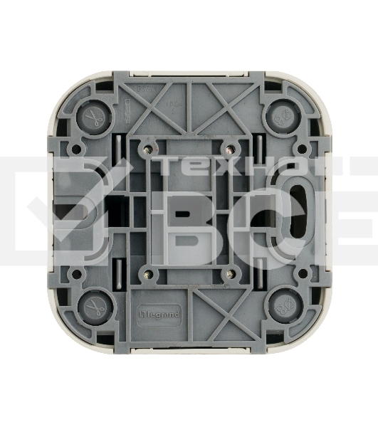 Переключатель 2-клавишный 10А 782236 Legrand Quteo Сл. кость