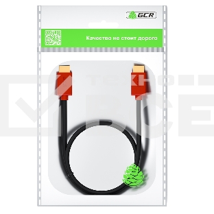 Кабель GCR 3.0m HDMI версия 2.0, HDR 4:2:2, Ultra HD, 4K 60 fps 60Hz/5K*30Hz, 3D, AUDIO, 18.0 Гбит/с, 28/28 AWG, OD7.3мм, тройной экран, черный, красные коннекторы, GCR-HM451-3.0m GCRКабель 3.0m HDMI версия 2.0, HDR 4:2:2, Ultra HD, 4K 60 fps 60Hz/5K*30Hz