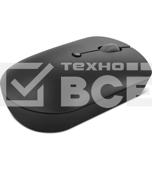 Мышь беспроводная Lenovo 400 черный, 2400 dpi, радиоканал, USB-C, кнопки - 4