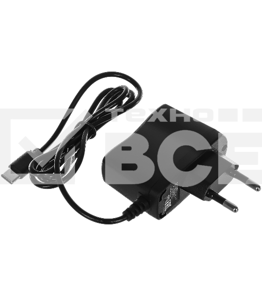 Сетевое зарядное устройство Buro BUWC1 2A кабель USB Type C черный