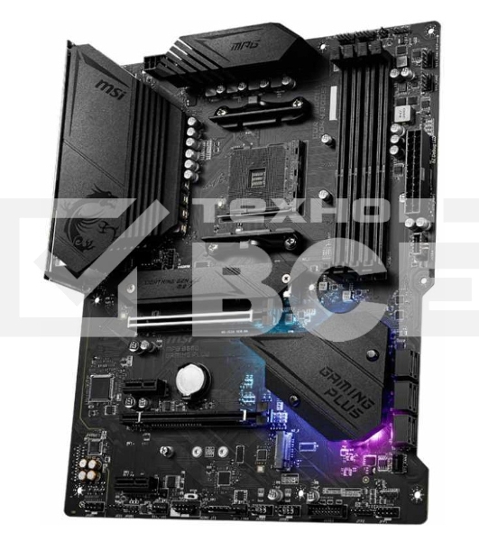 Материнская плата MSI MPG B550 GAMING PLUS, AM4, AMD B550, 4xDDR4, 6xSATA, 2xM.2, 1xPCI-E 4.0 x16, 1xPCI-E 3.0 x4, 2xPCI-E x1, 1xHDMI, 1xDP, 1x 1Gb LAN, 4xUSB-A 2.0, 2xUSB-A 3.2 Gen 1, 1xUSB-A 3.2 Gen 2, 1xUSB-C 3.2 Gen 2, 5x3.5 мм, 7.1, ATX