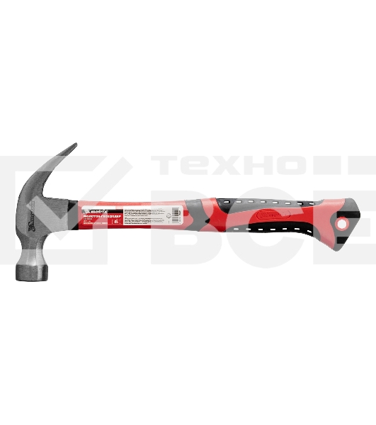 Молоток-гвоздодер Matrix 450 г, боек 27 мм, фибергласовая обрезиненная рукоятка
