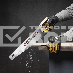 Ножовка по дереву Denzel, 450 мм, 9 TPI, зуб 3D, металлопластиковая рукоятка, фото 1