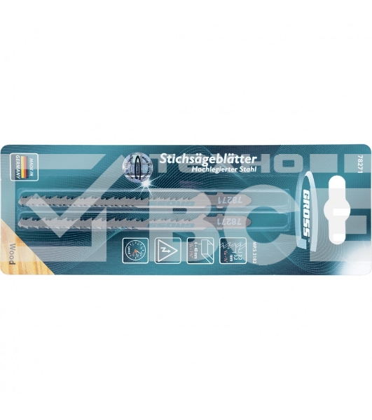 Полотна для электролобзика  по дереву, 2 шт. ( 3182 ) Gross