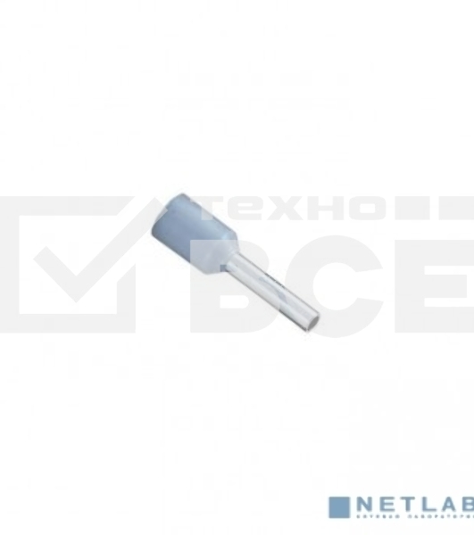 Наконечник штыревой втулочный изол. НШвИ 0.75-8 (уп. 50 шт) EKF nhvi-0.75-8