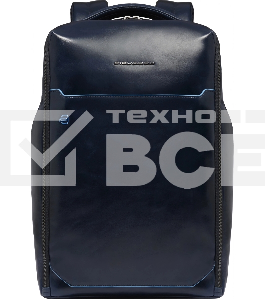 Рюкзак мужской Piquadro Blue Square CA6591B2/BLU2, кожа, темно-синий