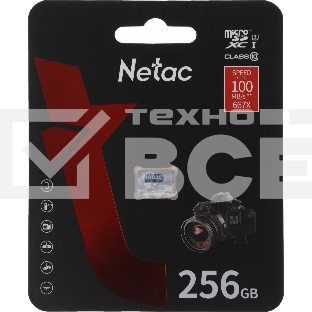 Флеш карта microSDHC 256GB Netac P500 ULTRA <NT02P500ULT-256G-S>  (без SD адаптера) 100MB/s