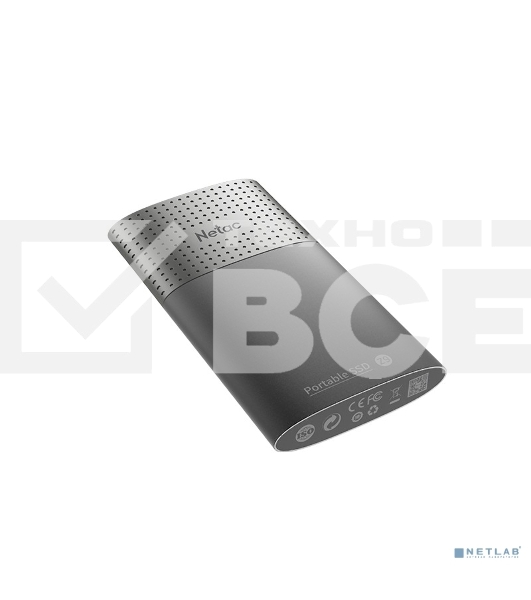 Внешний SSD Netac Z9, 1TB, USB 3.2 Gen 2 Type-C, R/W 550/480, черный