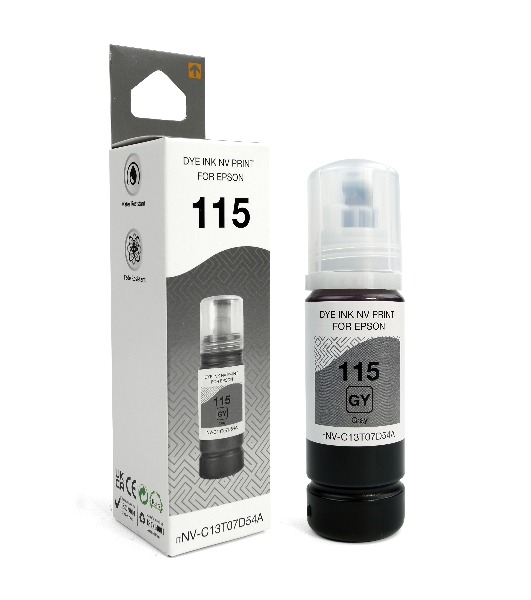 Чернила NVP 115 (NV-C13T07D54A) для Epson L8160, L8180 (70 мл) Gray (в коробке) совместимые