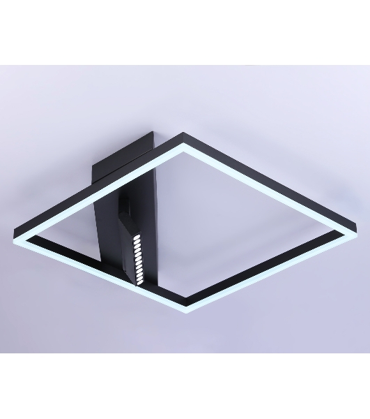 Светильник Ambrella light FL51464/1+1 BK черный 70W 3000K-6400K+4200K 500*500*110 (ПДУ РАДИО 2.4G)