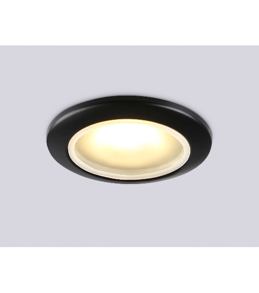 Светильник Ambrella light TN111 BK черный IP44 GU5.3 D93*33