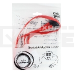Кабель интерфейсный SATA Cablexpert CC-SATAM-DATA90-0.8M, 80см, угловой разъем, 7pin/7pin, защелка, пакет, фото2