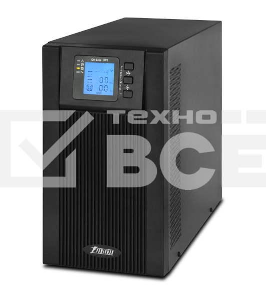 Источник бесперебойного питания Powerman ИБП Online 2000 Plus Black ( внешний блок батарей, в комплект не входит)