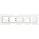 Рамка 5-м Glossa горизонт. бел. SchE GSL000105, фото 1