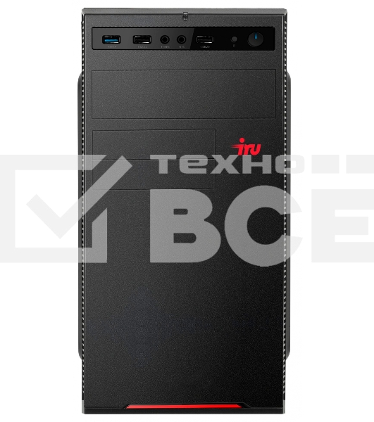 Компьютер  IRU Home 310H5SE MT i3 10105 (3.7) 8Gb 1Tb 7.2k UHDG 630 Free DOS GbitEth 400W черный