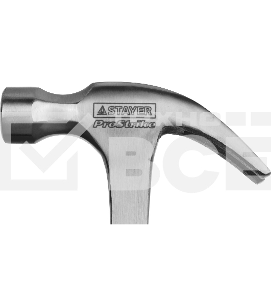 Молоток-гвоздодер STAYER STRIKE 2025-560 560 г цельнометаллический столярный