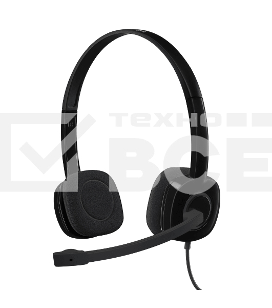 Наушники Logitech Headset H151 Stereo черный