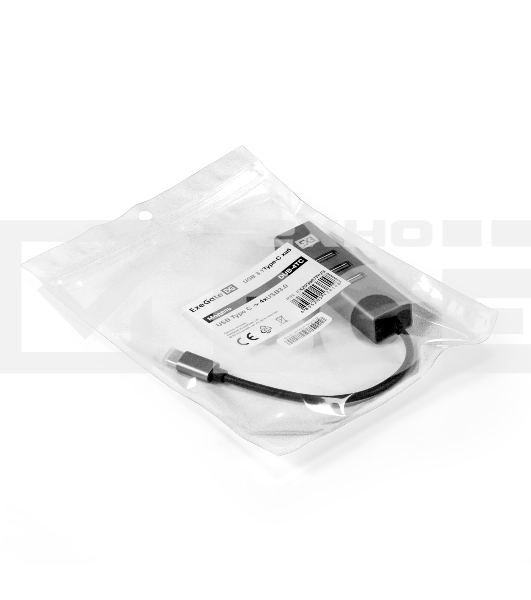 Хаб USB (концентратор) ExeGate DUB-4TC (кабель-адаптер USB Type C --> 4xUSB3.0, Plug&Play, серебристый)