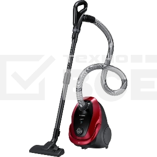 Пылесос Samsung VC20M253AWR/EV красный, 460/2000 Вт, уборка сухая, пылесборник мешок, 2.5 л
